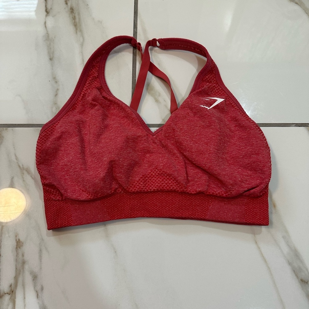 Gymshark Cherry Red Sports Bra